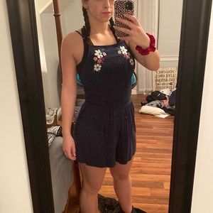 Navy Hollister Romper